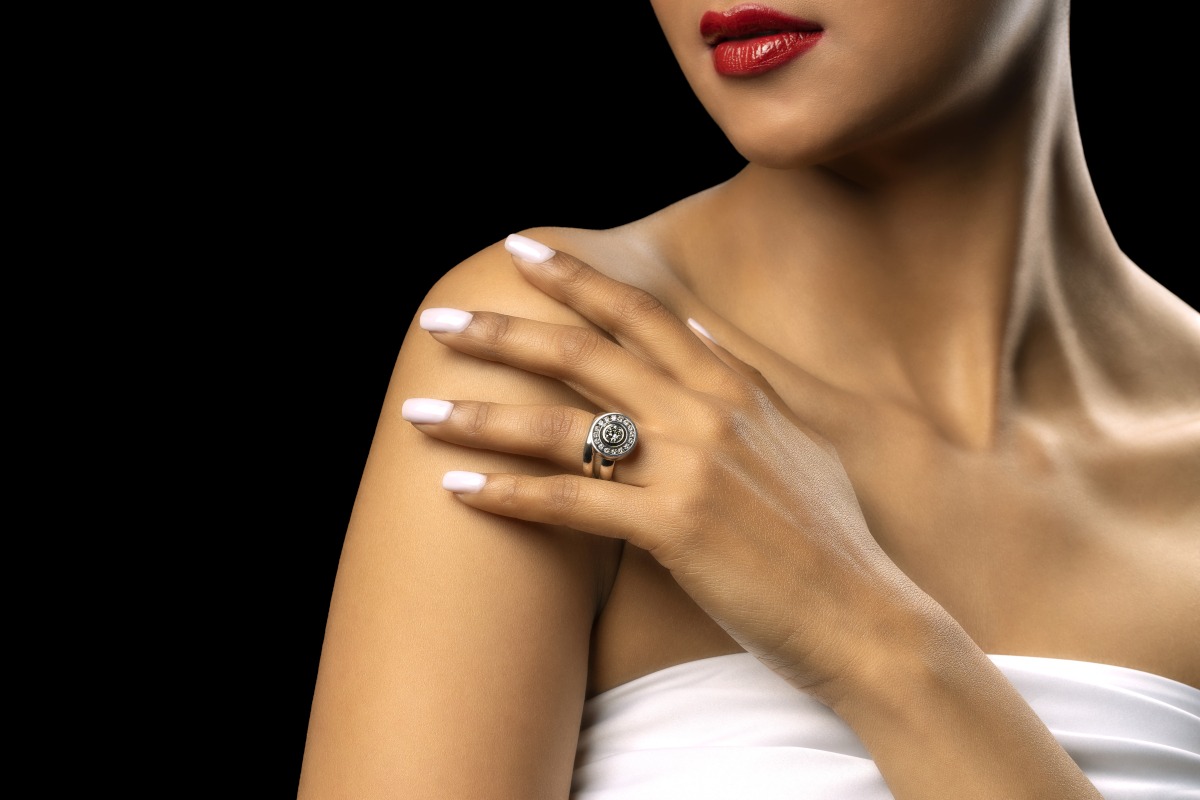 Handcrafted Rudolf Heltzel Diamond Surround Halo Engagement Ring in platinum