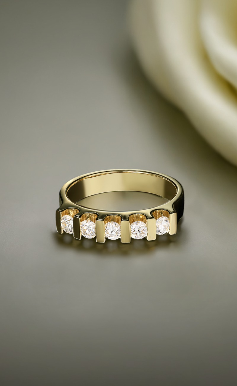 Rudolf Heltzel UShaped 5 Stone Engagement Ring
