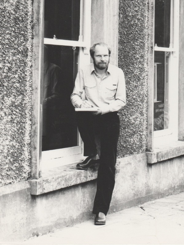 Rudolf Heltzel outside 10 Patrick Street, 1960s