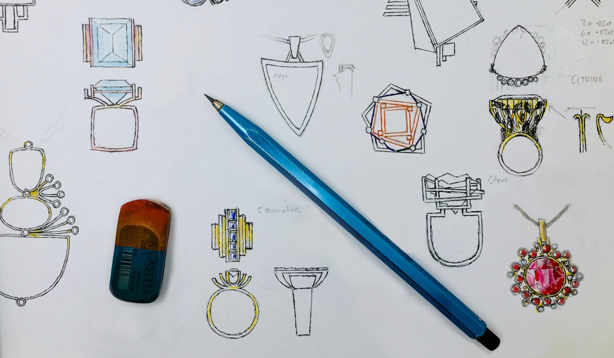 Rudolf Heltzel Jewellery Sketches